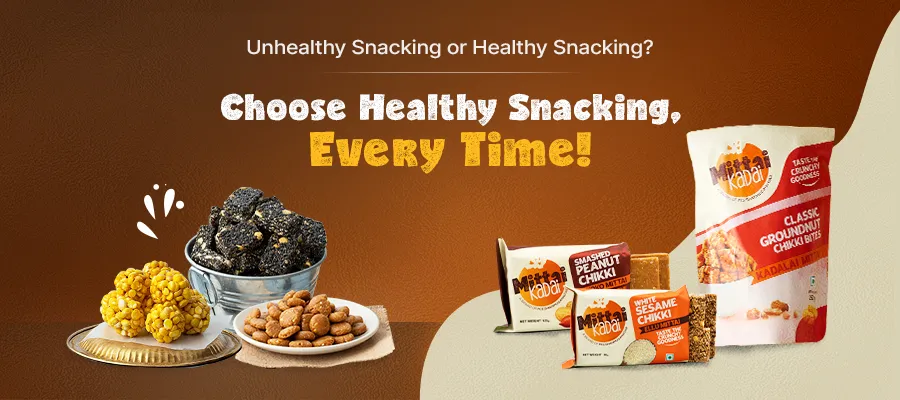 Unhealthy Snacking or Healthy Snacking Time